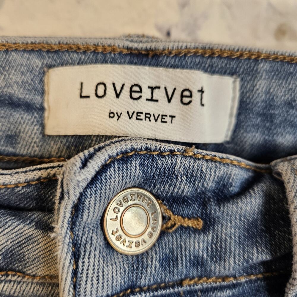 Lovervet by VERVET MID RISE CROP STRAIGHT Denim JEANS LV1179 SZ 28/7 - Picture 4 of 7